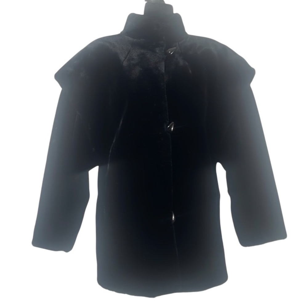 Vintage Sportowne Black Faux Fur Coat,Expressly for Dillards,size 6 - Picture 2 of 15